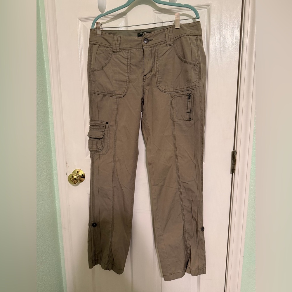 Women’s  Cargo Utility Pants - Olive/Tan